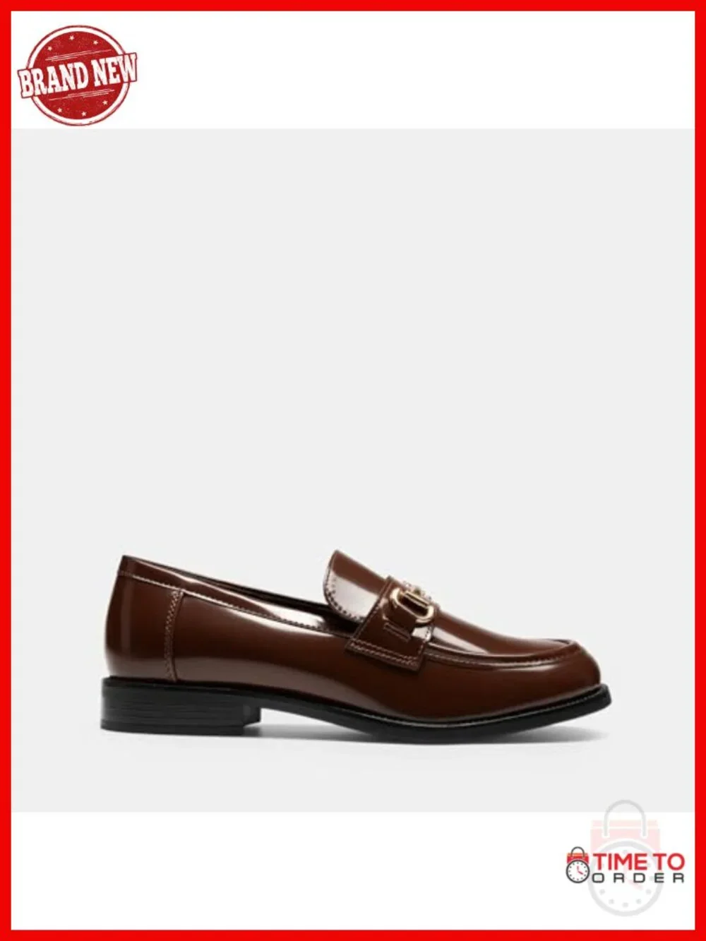 Smooth PU Loafers, Slip On Penny Loafers for Women Dressy Business Office Shoes